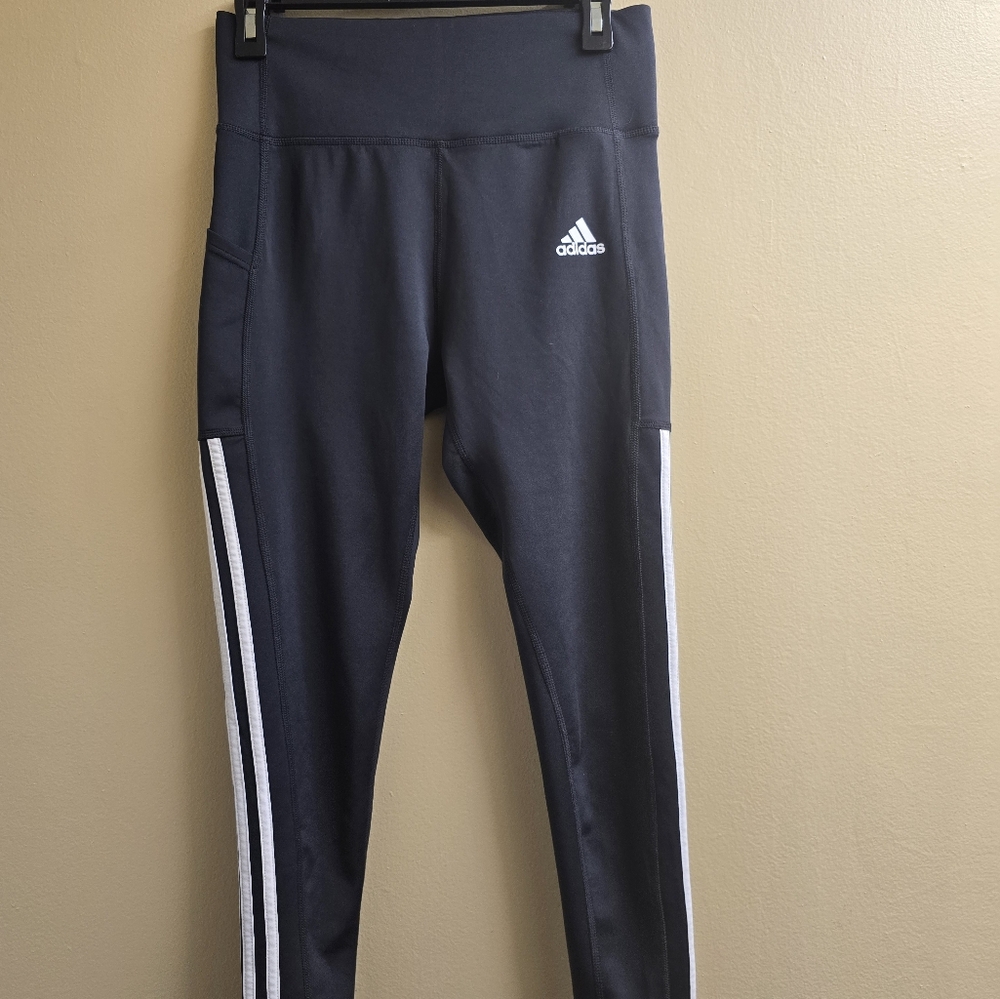 Adidas Leggings Optime Aeroready 3 Stripes Full-Lenth Size M